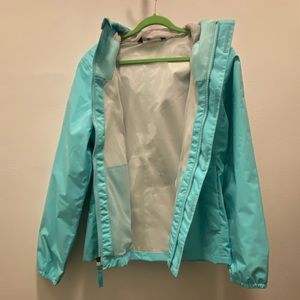 The North Face Girl’s Mint Green Raincoat, US Medium (10-12)